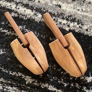 Clarks wood shoe tree pair
